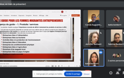 Virtual Seminar organized by “Cercle Augustin d’Hippone” for the evaluation of the “Guide for immigrant women entrepreneurs” on 14/12/2023 – France